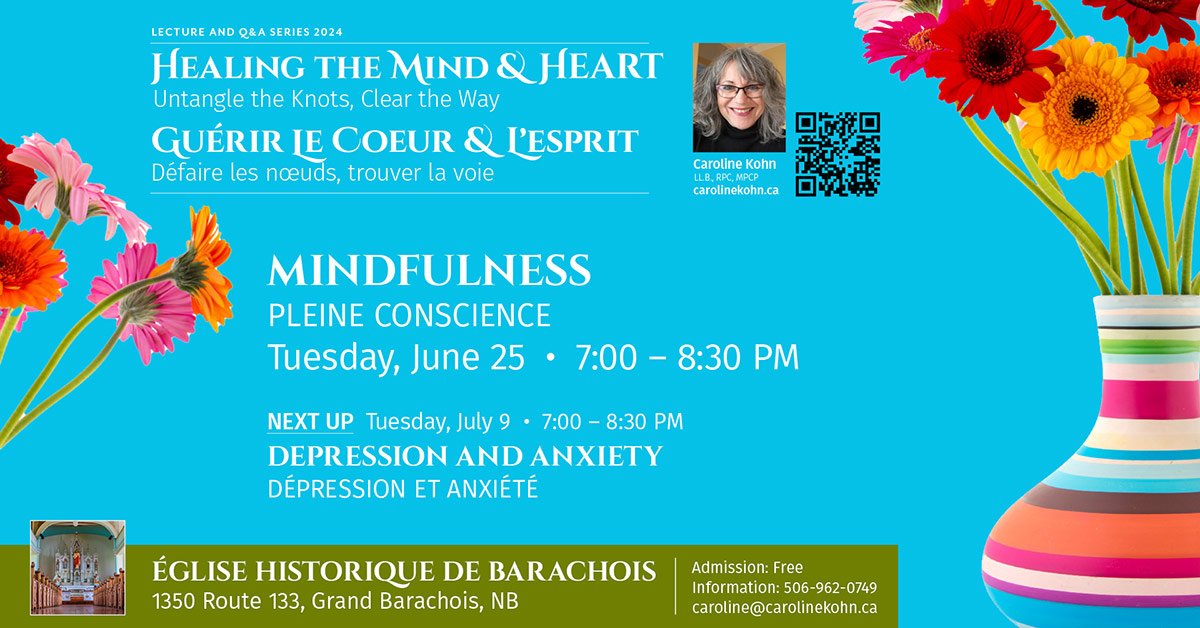 Healing Mind and Heart 2024: Mindfulness
Tuesday, June 25, 2024, from 7 pm to 8:30 pm.