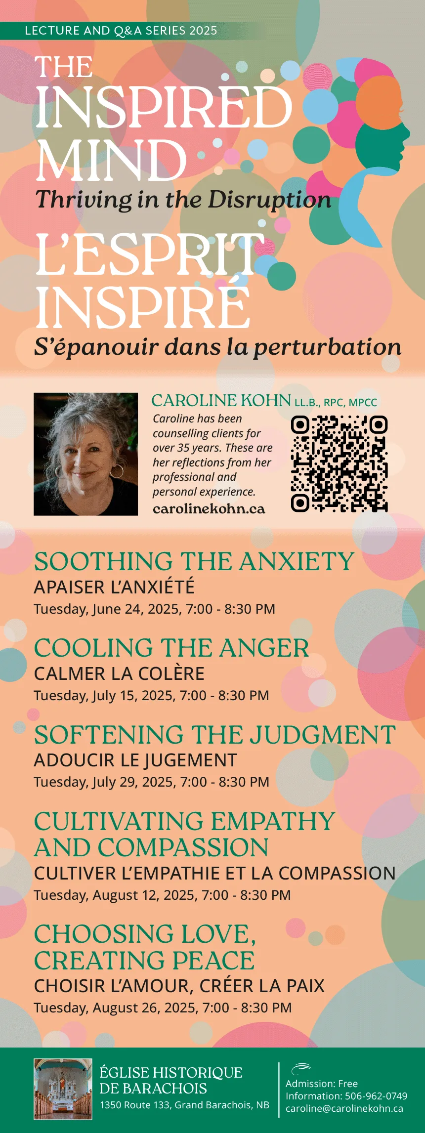 Lecture and Q&A Series 2025 “The Inspired Mind: Thriving in the Disruption”